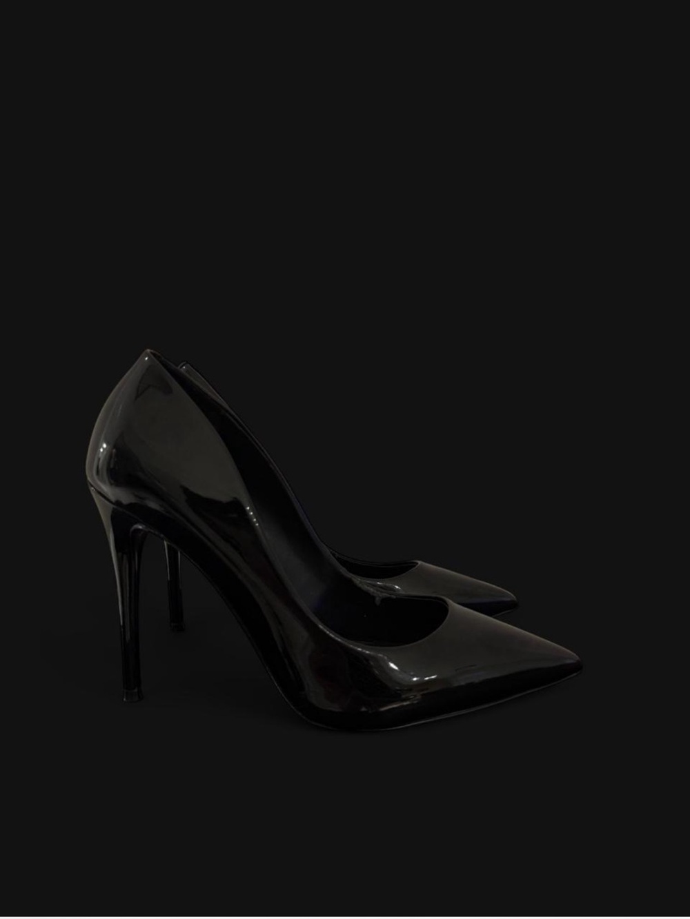 Aldo Black Patent Pointed-Toe Stiletto Pumps 🖤